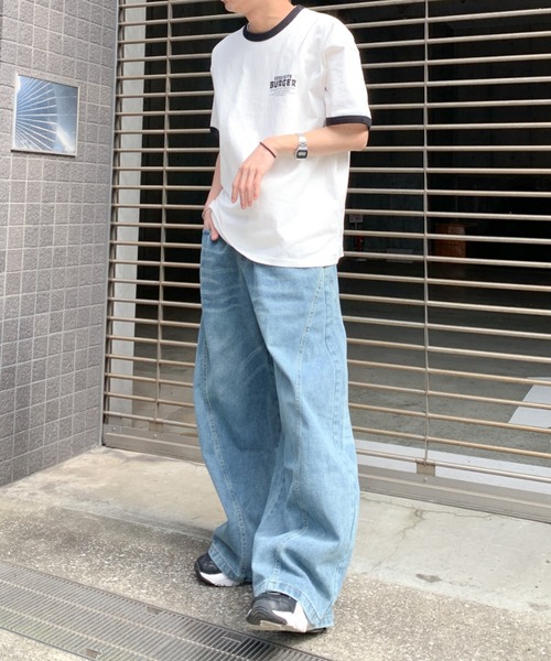 link lot(リンクロット)の「FoodプリントラグランTシャツ / リンガーTシャツ(Tシャツ/カットソー・メンズ・グリーン/レッド/ブラック/レッド系・M/L)」の7枚目の写真
