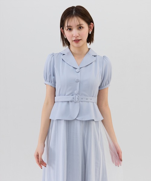 REDYAZEL(レディアゼル)の「ツイル×チュールプリーツワンピース(ワンピース・レディース・ライトグレー/オフホワイト/ブラック・SMALL/MEDIUM)」の17枚目の写真
