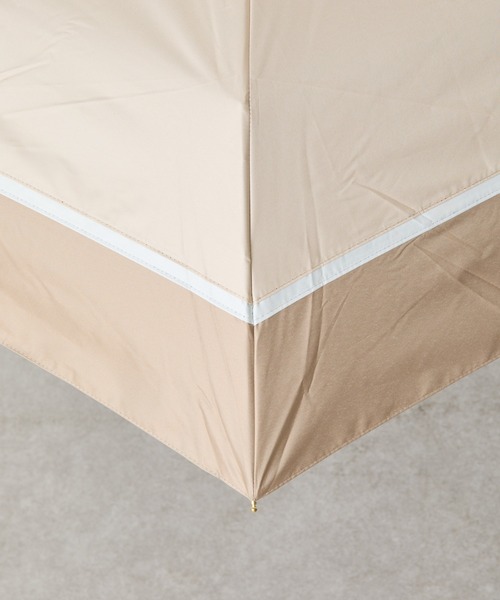 COLONY 2139（コロニートゥーワンスリーナイン）の「UVペールトライカラー55cm折傘（折りたたみ傘・レディース・グレー/ベージュ・FREE）」の7枚目の写真