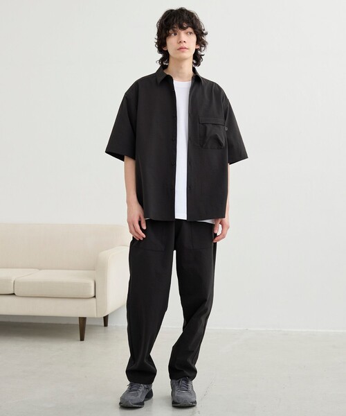 coen（コーエン）の「【C.Mt】AIRCOメッシュストレッチシャツ　通気性/防しわ機能付き（シャツ/ブラウス・メンズ・ブラック/ベージュ/ダークグレー・XL/L/M/S）」の16枚目の写真