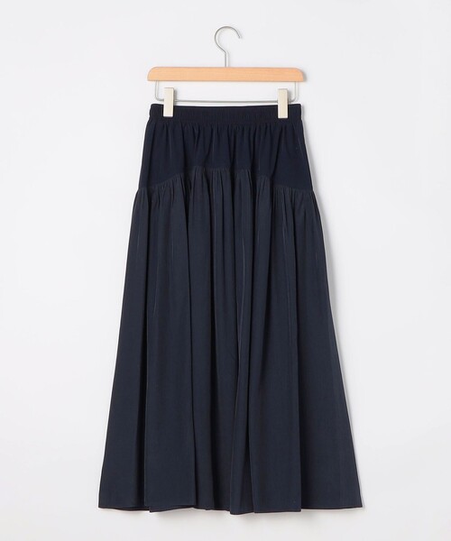 MICO COULIER(ミコクリエ)の「デザインヨーク切替ギャザースカート(スカート・レディース・グレイッシュベージュ/ネイビー・38/36)」の18枚目の写真