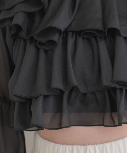 ems excite（エムズエキサイト）の「レースタイ付ティアードBL（シャツ/ブラウス・レディース・ブラック/ピンク/ホワイト系その他・FREE）」の9枚目の写真