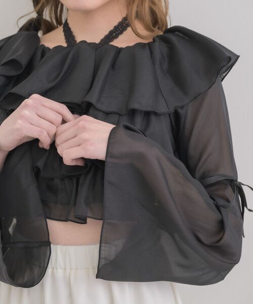 ブラウス シャツ Eglantine バックレースBL レディース BEAMS HEART ブラウス シャツ バックプリーツ レディース