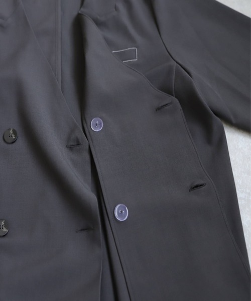 antiqua(アンティカ)の「ダブルジャケット(ノーカラージャケット・レディース・ブラック/グレー・ONE SIZE)」の17枚目の写真