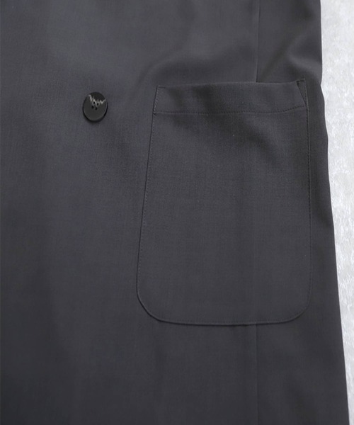 antiqua(アンティカ)の「ダブルジャケット(ノーカラージャケット・レディース・ブラック/グレー・ONE SIZE)」の21枚目の写真