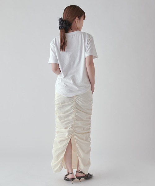 Lui's（ルイス）の「ギャザーデザインスカート（スカート・レディース・アイボリー/ブラック/ブラウン・FREE）」の12枚目の写真