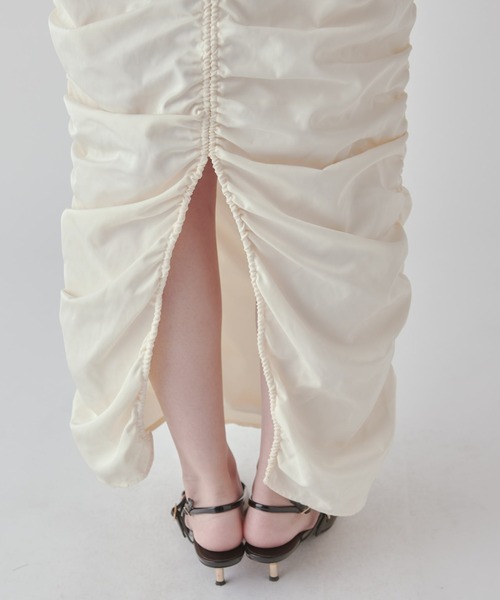 Lui's（ルイス）の「ギャザーデザインスカート（スカート・レディース・アイボリー/ブラック/ブラウン・FREE）」の18枚目の写真