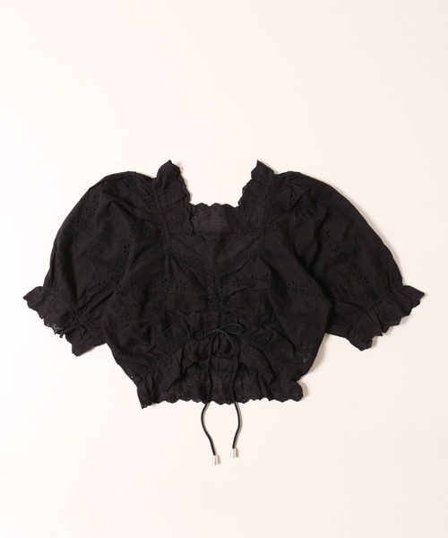 PHILLY(フィリー)の「【春夏仕様★】コットンレースブラウス(シャツ/ブラウス・レディース・ホワイト/ブラック・FREE)」の12枚目の写真