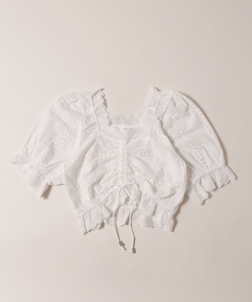 PHILLY(フィリー)の「【春夏仕様★】コットンレースブラウス(シャツ/ブラウス・レディース・ホワイト/ブラック・FREE)」の13枚目の写真