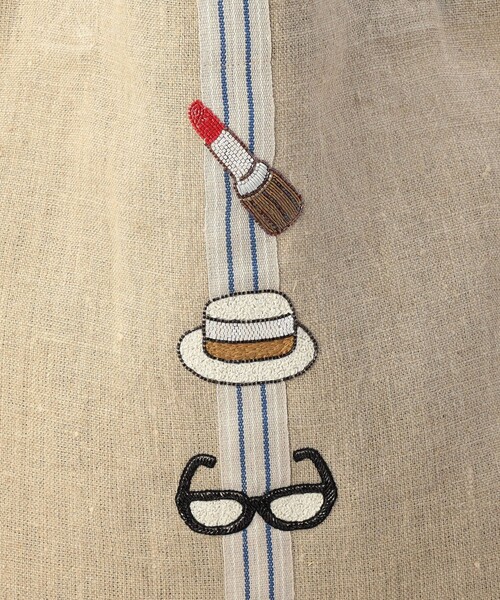 CITRUS（シトラス）の「【大草直子さんコラボ】CITRUS×RONEL×AMARC オリジナル刺繍トートバッグ（トートバッグ・レディース・ナチュラル・FREE）」の7枚目の写真