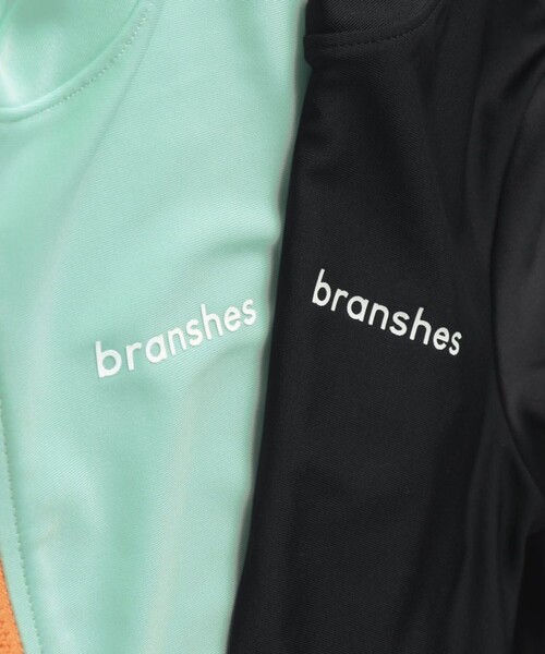 BRANSHES（ブランシェス）の「【水着/SWIM】長袖ラッシュガード（ラッシュガード・キッズ・ライトグリーン/ブラック・110/130/120/150/140/100/90）」の5枚目の写真