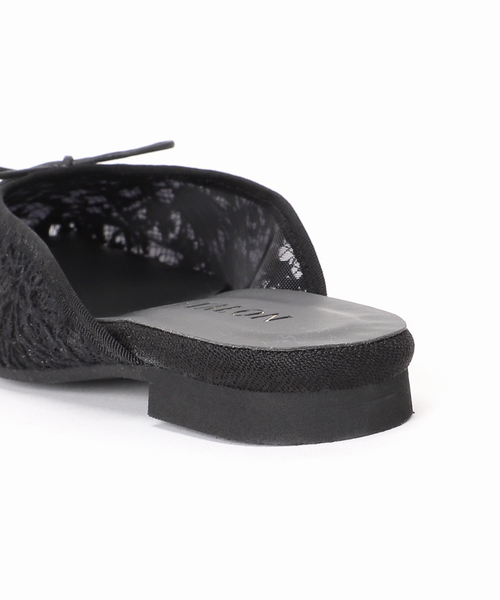 LE TALON（ルタロン）の「スクエアレースバレエミュール（バレエシューズ・レディース・ブラック×ブラック/アイボリー・SMALL/MEDIUM/LARGE/X-SMALL/X-LARGE）」の16枚目の写真