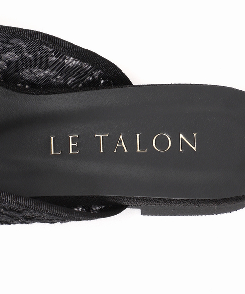 LE TALON（ルタロン）の「スクエアレースバレエミュール（バレエシューズ・レディース・ブラック×ブラック/アイボリー・SMALL/MEDIUM/LARGE/X-SMALL/X-LARGE）」の19枚目の写真
