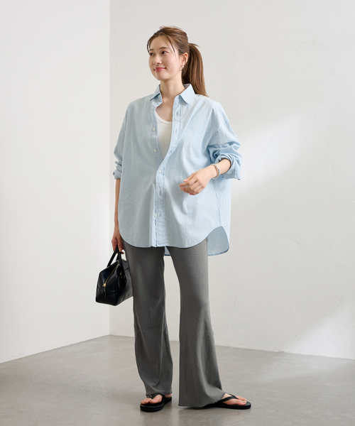 FRAMeWORK（フレームワーク）の「≪追加≫GREYCHORD/グレーコード 別注 LENA パンツ（スウェットパンツ・レディース・グレー/ホワイト系その他・FREE）」の8枚目の写真