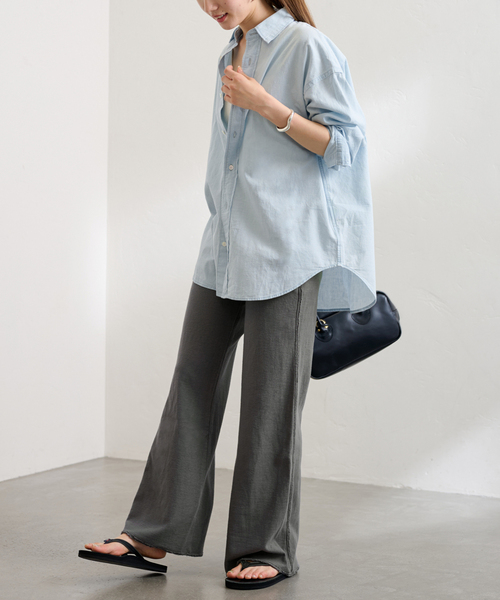 FRAMeWORK（フレームワーク）の「≪追加≫GREYCHORD/グレーコード 別注 LENA パンツ（スウェットパンツ・レディース・グレー/ホワイト系その他・FREE）」の9枚目の写真