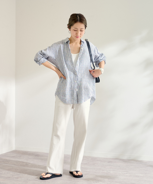 FRAMeWORK（フレームワーク）の「≪追加≫GREYCHORD/グレーコード 別注 LENA パンツ（スウェットパンツ・レディース・グレー/ホワイト系その他・FREE）」の19枚目の写真