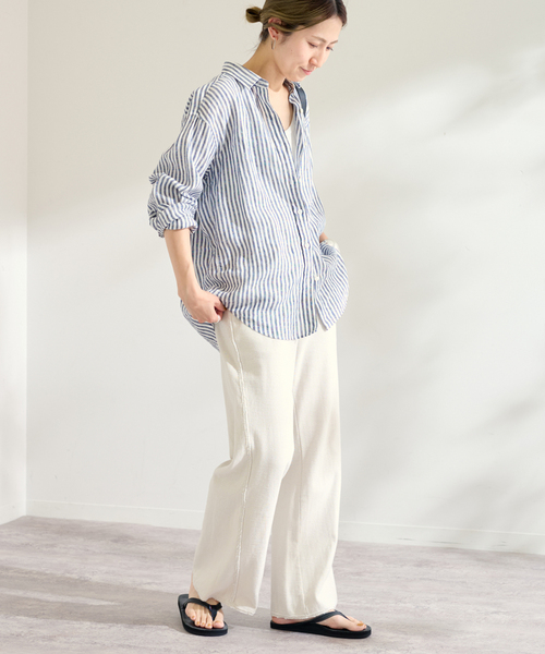 FRAMeWORK（フレームワーク）の「≪追加≫GREYCHORD/グレーコード 別注 LENA パンツ（スウェットパンツ・レディース・グレー/ホワイト系その他・FREE）」の21枚目の写真