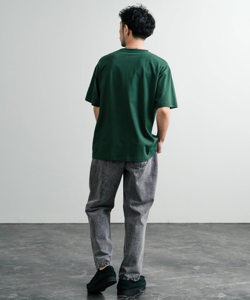 CAPTAIN STAG（キャプテンスタッグ）の「CAPTAIN STAG キャプテンスタッグ ビンテージカレッジプリントクルーネック半袖Tシャツ（Tシャツ/カットソー・メンズ・ネイビー/オレンジ/レッド/ホワイト/グリーン/ライトグリーン/ブルーグレー/オフホワイト・M/L/LL）」の20枚目の写真