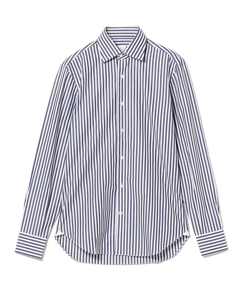 BEAMS F(ビームスエフ)の「【別注】Maria Santangelo / ANDREA ロンドンストライプ ワイドカラーシャツ(シャツ/ブラウス・メンズ・ネイビー・41/40/39/38/37)」の4枚目の写真