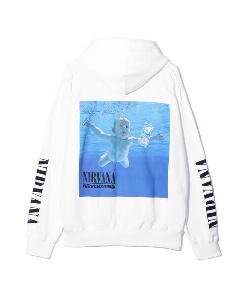 NIRVANA（ニルヴァーナ）の「NIRVANA/ニルヴァーナ/ NEVERMIND PARKA/コラボパーカー《メンズ・ウィメンズ・ユニセックス》（パーカー・メンズ・ホワイト・S/M/L/XL）」の5枚目の写真