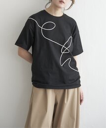 notch.（ノッチ）の「アートコード刺繍ルーズT（Tシャツ/カットソー）」