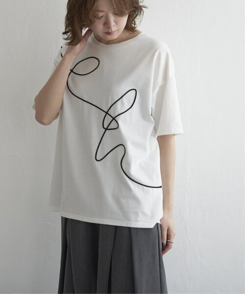 [Tilde seoul] マルコ 配色 ドット ルーズ Tシャツ セール】WOND/NEWYORKCITY刺繍T（Tシャツ/カットソー）｜WOND