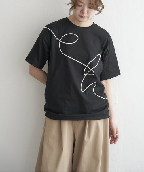 セール】アートコード刺繍ルーズT（Tシャツ/カットソー）｜notch