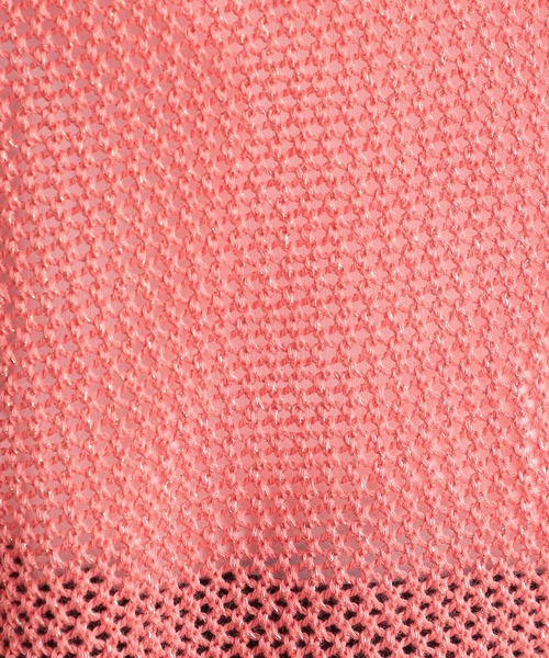 GALLORIA(ギャローリア)の「ボックスメッシュニット(ニット/セーター・レディース・チェリーレッド/ライトベージュ/ホワイト・LL/S/M/L)」の14枚目の写真