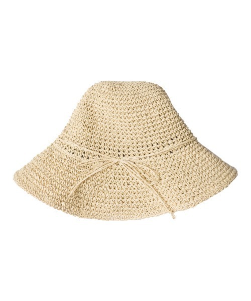 Re:EDIT（リエディ）の「シンプル細編みペーパーハット（ハット・レディース・ベージュ/グレイッシュベージュ/ライトベージュ・FREE）」の11枚目の写真