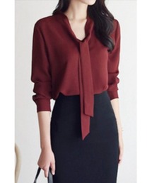 LAUTRE COTE（ロウトレコウト）の「リボンシフォンシャツ（Tシャツ/カットソー）」