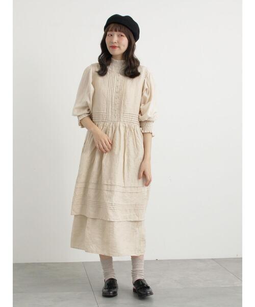 WEB限定 Sサイズ】ノースリピンタックワンピース（ワンピース
