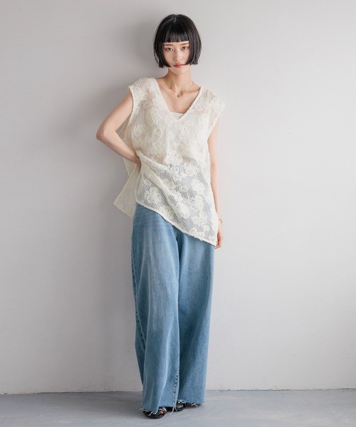 晴多さま専用 セール】3Dレースベスト 492172（ベスト）｜LOWRYS FARM（ローリーズ