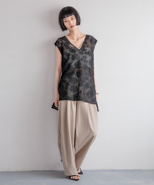 晴多さま専用 セール】3Dレースベスト 492172（ベスト）｜LOWRYS FARM（ローリーズ