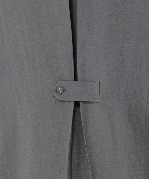 studio CLIP（スタディオクリップ）の「サイドスリットシアーチュニック（チュニック・レディース・チャコール/サックスブルー・FREE）」の4枚目の写真