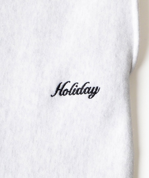 HOLIDAY（ホリデイ）の「ULTRA HEAVY SWEAT WIDE PANTS (HOLIDAY) ウルトラヘビースウェットワイドパンツ (ホリデイ)（スウェットパンツ・レディース・ブラック/シルバーグレー・ONE SIZE）」の11枚目の写真