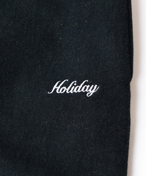 HOLIDAY（ホリデイ）の「ULTRA HEAVY SWEAT WIDE PANTS (HOLIDAY) ウルトラヘビースウェットワイドパンツ (ホリデイ)（スウェットパンツ・レディース・ブラック/シルバーグレー・ONE SIZE）」の10枚目の写真