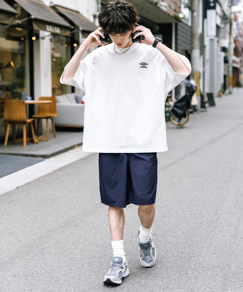 UMBRO(アンブロ)の「UMBRO アンブロ 別注コラボ ワンポイントロゴ刺繍ナイロンショートパンツ/ハーフパンツ セットアップ可能(その他パンツ・メンズ・チャコール/ブラック/ネイビー・M/L/XL)」の19枚目の写真