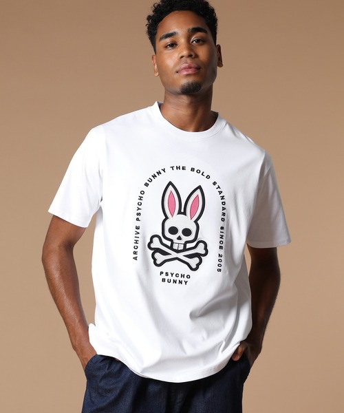 Psycho Bunny☆ハワイ限定☆サイコーバニー Tシャツ MENS WHITE HAWAII CITY TEE | PSYCHO BUNNY