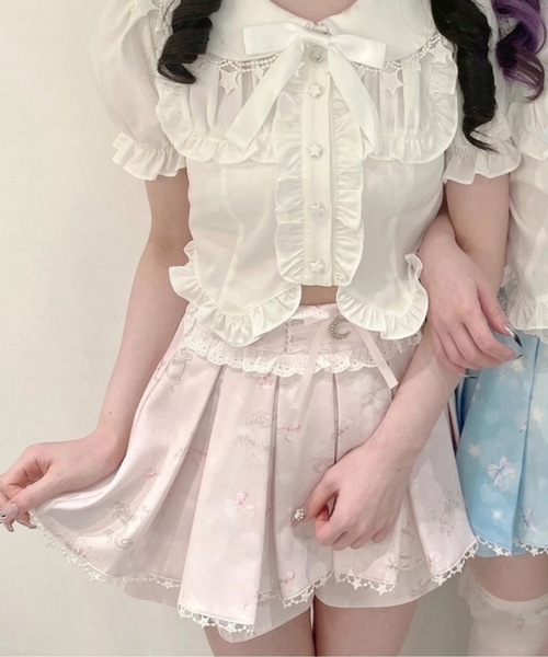 Ank Rouge(アンクルージュ)の「DREAMY CONSTELLATIONスカパン(スカート・レディース・ブルー/ネイビー/ピンク・M)」の3枚目の写真