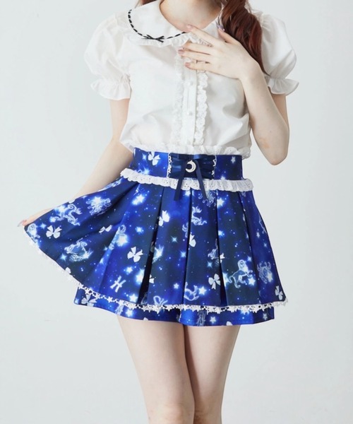 Ank Rouge(アンクルージュ)の「DREAMY CONSTELLATIONスカパン(スカート・レディース・ブルー/ネイビー/ピンク・M)」の18枚目の写真
