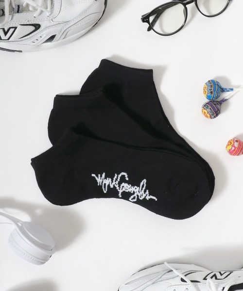 Mark Gonzales（マーク・ゴンザレス）の「MARK GONZALES/マークゴンザレス 3足セット くるぶし ショートソックス スニーカーソックス 靴下（ソックス/靴下・メンズ・ブラック/ブラック系その他/ホワイト/ホワイト系その他・25-27CM）」の4枚目の写真