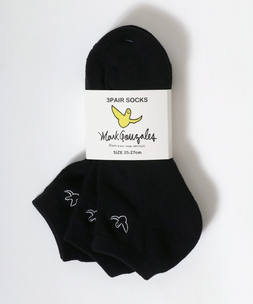 Mark Gonzales（マーク・ゴンザレス）の「MARK GONZALES/マークゴンザレス 3足セット くるぶし ショートソックス スニーカーソックス 靴下（ソックス/靴下・メンズ・ブラック/ブラック系その他/ホワイト/ホワイト系その他・25-27CM）」の12枚目の写真