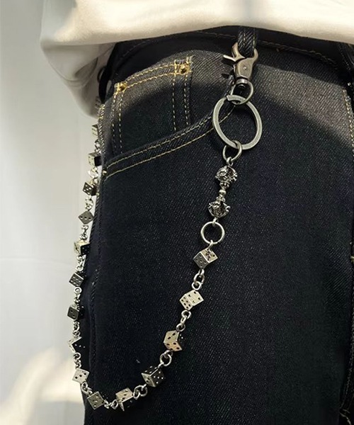 CHROME HEARTS+ サイコロ プラス ウォレットチェーン シルバー