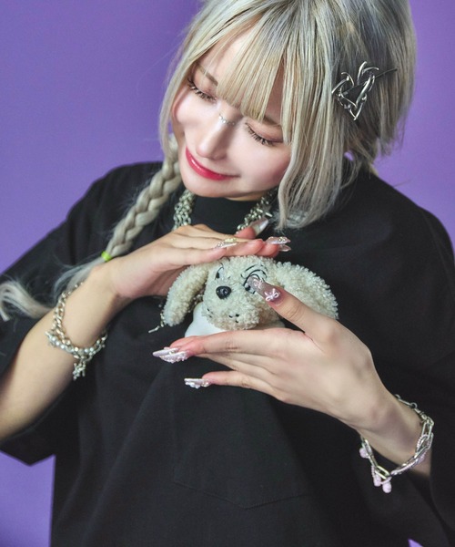 GALFY(ガルフィー)の「GALFY-ずっと一緒だよTee(Tシャツ/カットソー・メンズ・ラベンダー/ホワイト/ブラック・XL/L)」の3枚目の写真