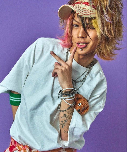 GALFY(ガルフィー)の「GALFY-ずっと一緒だよTee(Tシャツ/カットソー・メンズ・ラベンダー/ホワイト/ブラック・XL/L)」の6枚目の写真