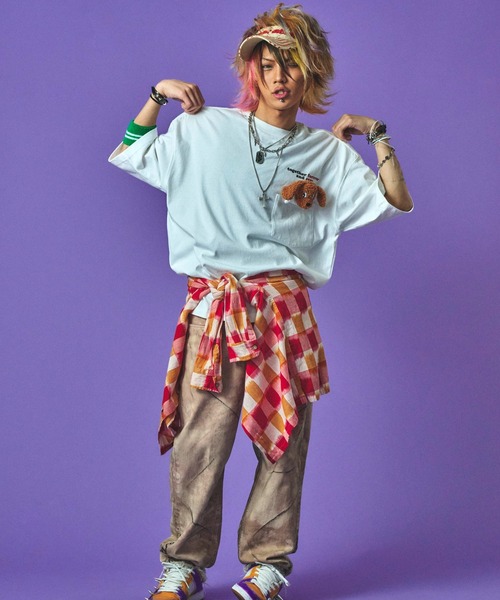 GALFY(ガルフィー)の「GALFY-ずっと一緒だよTee(Tシャツ/カットソー・メンズ・ラベンダー/ホワイト/ブラック・XL/L)」の7枚目の写真