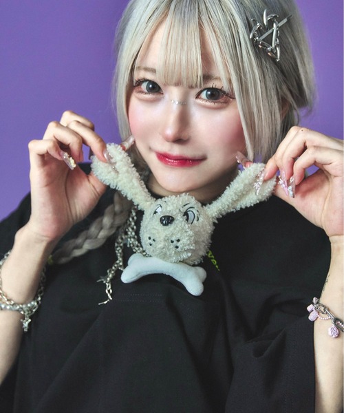 GALFY(ガルフィー)の「GALFY-ずっと一緒だよTee(Tシャツ/カットソー・メンズ・ラベンダー/ホワイト/ブラック・XL/L)」の10枚目の写真