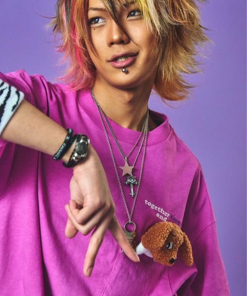 GALFY(ガルフィー)の「GALFY-ずっと一緒だよTee(Tシャツ/カットソー・メンズ・ラベンダー/ホワイト/ブラック・XL/L)」の13枚目の写真