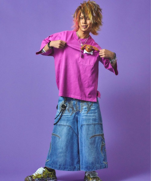 GALFY(ガルフィー)の「GALFY-ずっと一緒だよTee(Tシャツ/カットソー・メンズ・ラベンダー/ホワイト/ブラック・XL/L)」の15枚目の写真
