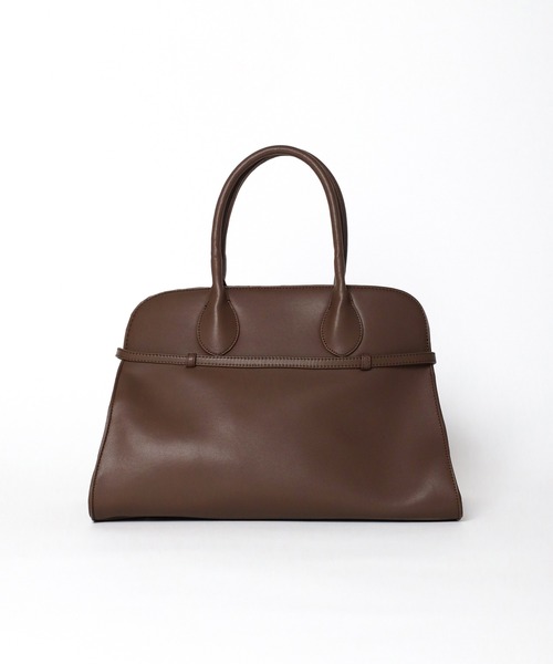 soins（ソワン）の「【牛革】ベルト付きハンドバッグ（ハンドバッグ・レディース・ダークブラウン/ブラック・FREE）」の5枚目の写真